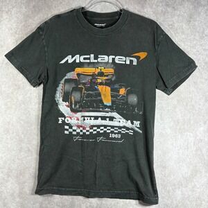 McLaren T-Shirt Men S Black Formula 1 Team 1963 Forever Forward Racing Graphic